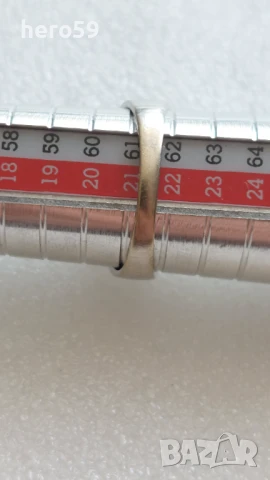 Златен пръстен с 11 диаманта,бяло злато 9к , снимка 12 - Пръстени - 51221596