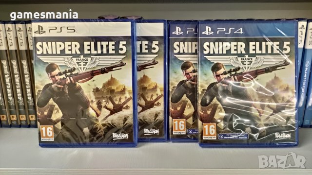 [ps4/ps5] НОВИ Sniper Elite 5/ Експресна доставка, снимка 1 - Игри за PlayStation - 42935195