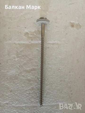 Шпенглерови, тенекеджийски винтове за ламарина 4.5x100 A2 неръждаеми, 100бр. – уплътнение EPDM, снимка 3 - Железария - 51188229