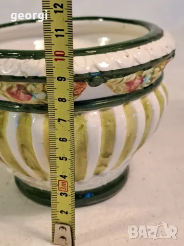 италианска керамична ваза 22/6, снимка 3 - Вази - 49251917