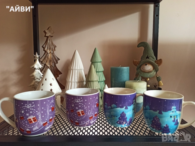 Коледни чаши milka, снимка 2 - Чаши - 52617719