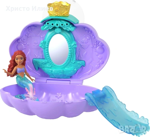 Комплект Disney Princess Малката русалка Ариел кукла с аксесоари , снимка 3 - Кукли - 53166145