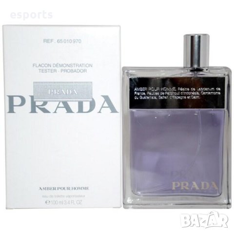Мъжки парфюм Prada Amber Pour Homme EDT тестер 100мл тоалетна вода, снимка 2 - Мъжки парфюми - 26718176