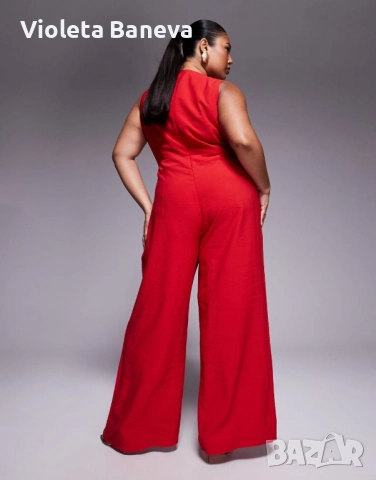 ASOS дълъг официален гащеризон за пищни дами , снимка 5 - Гащеризони - 52535361