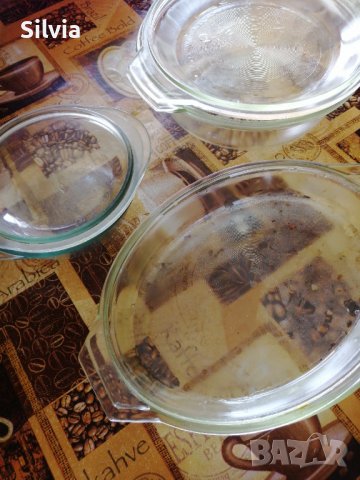 Съдове от йенско стъкло 70лв. за 3- те броя