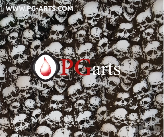 Фолио за хидрографика SKULL BLACK AND WHITE 50, снимка 5 - Друго търговско оборудване - 53193712