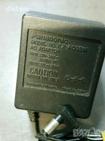 Променливотоков адаптер Panasonic KX-A09 12V 200mA, снимка 1 - Кабели и адаптери - 32464080