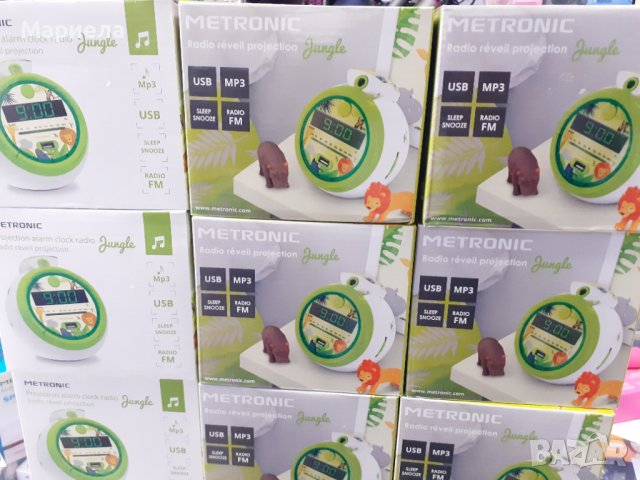  Радио-часовник с проектиране на час и usb за музика с мотив джунгла, снимка 2 - Детски нощни лампи - 43436820