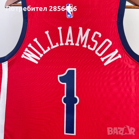 Мъжки потник Jordan New Orleans Zion Williamson размер XL, снимка 6 - Тениски - 52029263