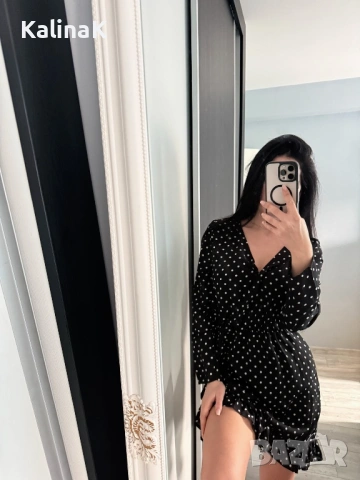Рокля на точки, снимка 2 - Рокли - 53522183