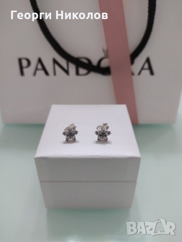 Сребърни обеци PANDORA ALE S925 с кутия