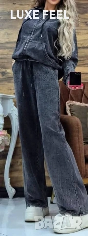 TOP MODEL 💎Памучен  Комплект с Камъни , снимка 5 - Комплекти - 53517385