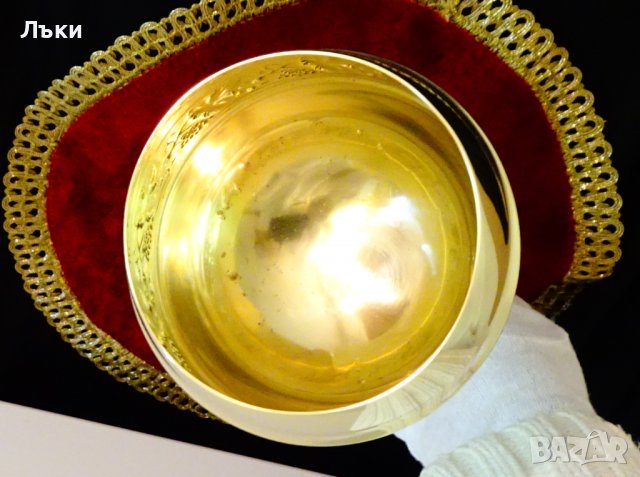 Царски бронзов бокал,чаша за вино 500 мл.,лози,грозде , снимка 13 - Антикварни и старинни предмети - 37274989