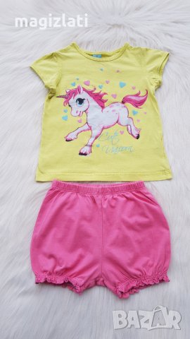 Тениска Еднорог и къси панталони Carter's - 2 години, снимка 4 - Комплекти за бебе - 33242276