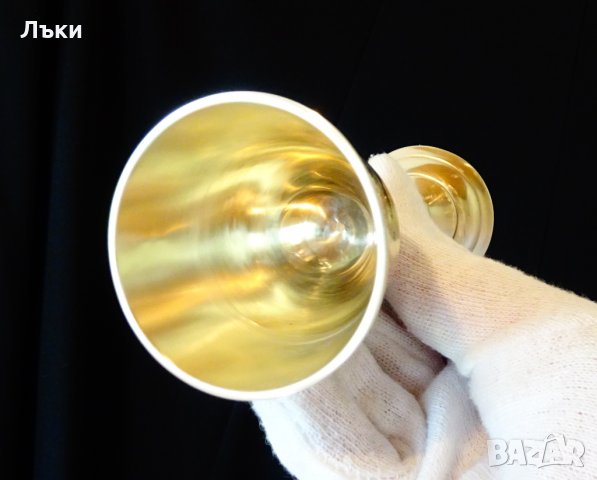 Бронзови чаши за ракия,гравирани,барок. , снимка 6 - Антикварни и старинни предмети - 32667080