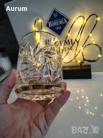 Bohemia Кристал чаши 6 бр. със златни детайли , снимка 5 - Чаши - 53286887