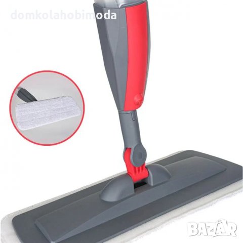 Микрофибърна кърпа съд за препарат с дюза, Алуминиева дръжка, снимка 2 - Мопове, кофи, четки и метли - 36625975