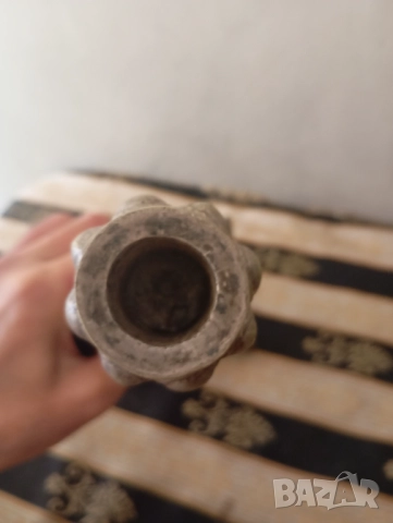 Стар свещник, снимка 4 - Други ценни предмети - 52935447