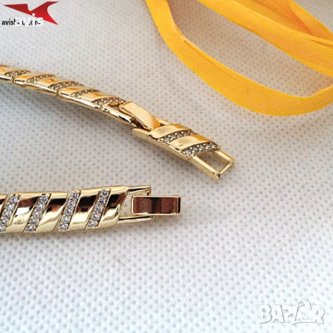 Гривна с 14К златно покритие 234822, снимка 3 - Гривни - 52712358