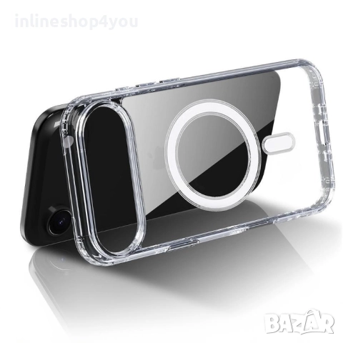 Прозрачен MagSafe Кейс за Apple iPhone 17 Air, снимка 5 - Калъфи, кейсове - 51854766