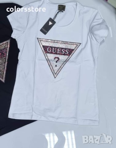 Бяла тениска Guess-VL151W