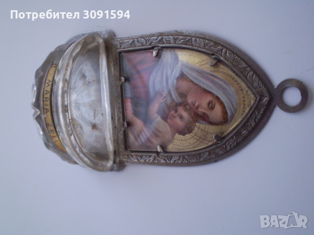 Ретро фонтан със светена вода Мадона и дете , снимка 7 - Антикварни и старинни предмети - 36465072