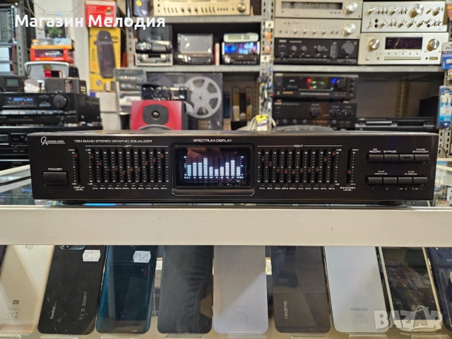 Еквалайзер Conrad Audio TE-980 В отлично техническо и визуално състояние. Стерео графичен еквалайзер