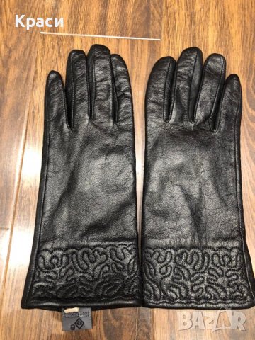 Дамски кожени ръкавици от естествена кожа, снимка 1 - Ръкавици - 36380766