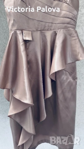 Парти ( коктейлна)рокля цвят пепел от рози  VILA Дания , снимка 5 - Рокли - 50476897