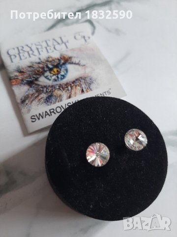 Swarovski oбеци, снимка 2 - Обеци - 33432525