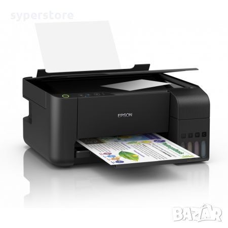 Принтер Мастиленоструен Мултифункционален 3 в 1 Цветен Epson EcoTank L3110  Копир Принтер и Скенер