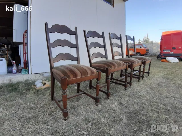 Трапезни столове 2 броя внос от Холандия , снимка 3 - Столове - 48943155