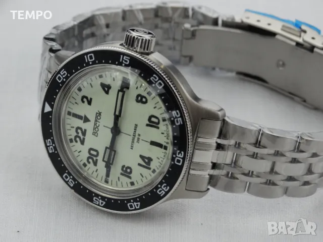 ВОСТОК АМФИБИЯ АВТОМАТИЧЕН-24 часа-FULL LUME ref: 72014Б , снимка 2 - Мъжки - 42691792