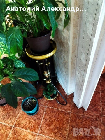 Закачалка стояща/тръбна/ + 2 цветарника/тръбни/, снимка 2 - Друго - 53588539
