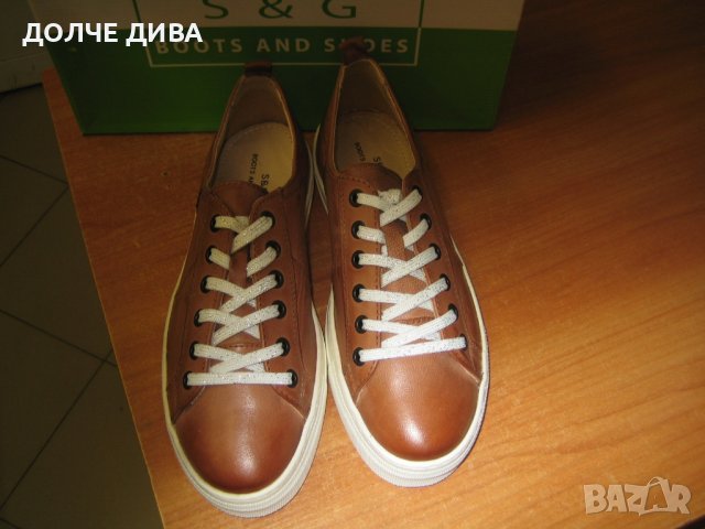 Дамски кецове м.204 ,,AZTECO,, естествена кожа, снимка 2 - Кецове - 37031318