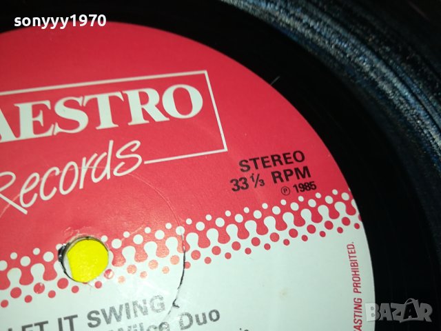 SOLD-LET IT SWING-MAESTRO RECORDS LONDON 2801241012, снимка 11 - Грамофонни плочи - 44010974