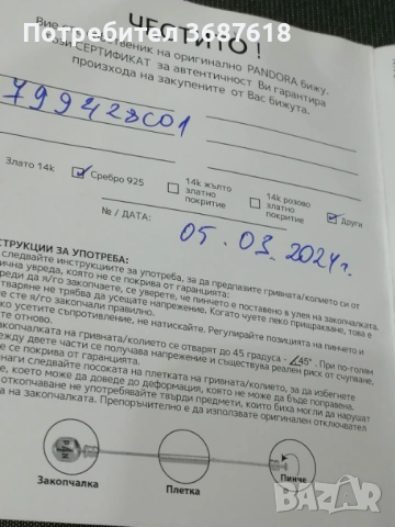 Висулка Pandora Плувай смело, снимка 3 - Колиета, медальони, синджири - 53329053