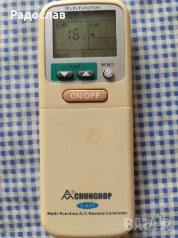 CHUNGHOP универсално дистанционно за климатици , снимка 3 - Климатици - 53002395
