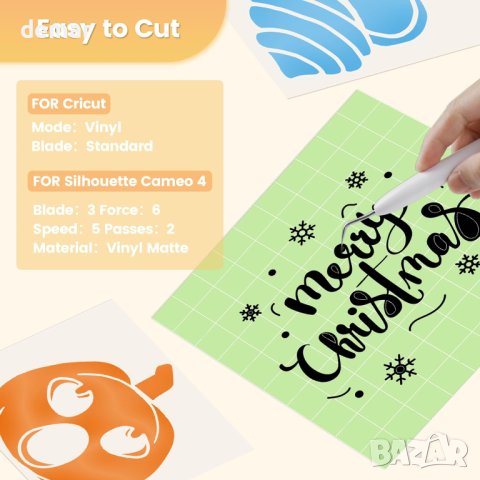 EPRCUT самозалепващ винил 30 см х 15 м, син, снимка 3 - Други - 43573640