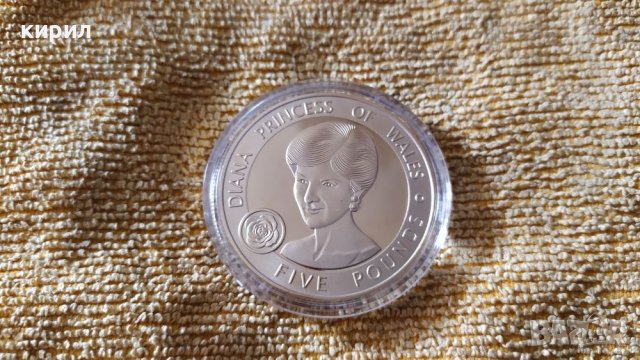 Принцеса Даяна монета, снимка 2 - Нумизматика и бонистика - 37124084