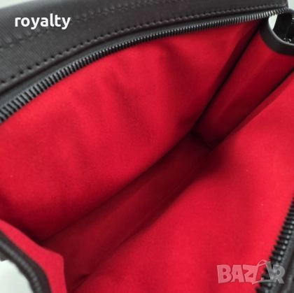 Armani Кожена Черна Мъжка Чанта , снимка 2 - Чанти - 52140062