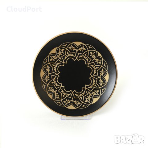 ПЪЛЕН СЕРВИЗ ЗА МАСА, KERAMIKA, 24 ЧАСТИ, КЕРАМИКА, ЖЪЛТО/ЧЕРНО, снимка 12 - Сервизи - 43582825