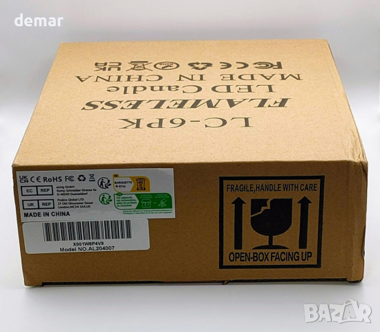 6 броя восъчни акумулаторни LED свещи топло бели, дистанционно управление, за домашен декор, снимка 10 - Декорация за дома - 44865892