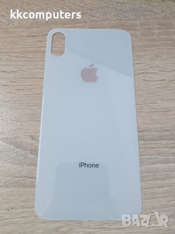 Капак батерия / Задно стъкло (BIG HOLE) за iPhone XS MAX 6.5 / Бял Баркод : 482642, снимка 1 - Резервни части за телефони - 36978042