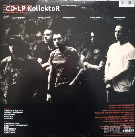 Vinyl за продан (Agnostic Front - Liberty & Justice For…, 1st US Press), снимка 2 - Грамофонни плочи - 51457424