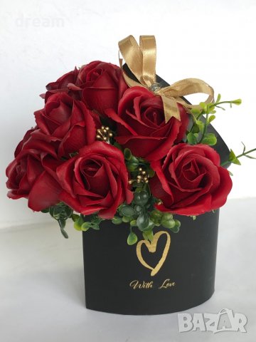 Букет от ароматни сапунени рози, снимка 5 - Подаръци за рожден ден - 39571142