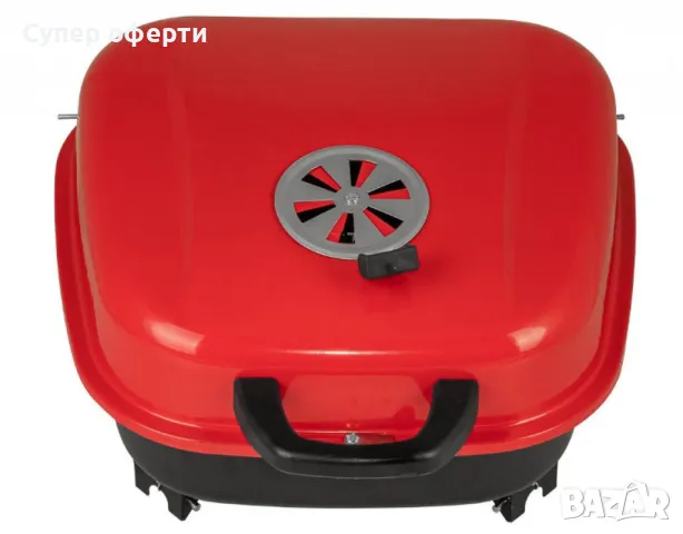 Барбекю Muhler, червено с капак, 40x40cm, снимка 6 - Барбекюта - 49942092