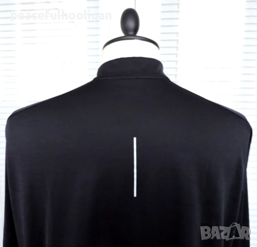 Nike Running -мъжка черна блуза с дълъг ръкав за спорт размер XL, снимка 7 - Спортни дрехи, екипи - 53393851