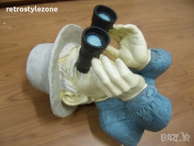 № 7763 стара настолна фигура   , снимка 6 - Други ценни предмети - 48030188