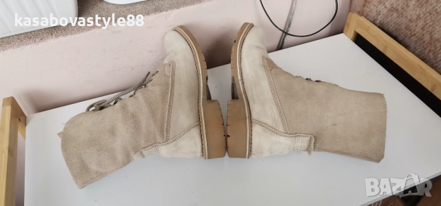 Ботуши Tamaris 39 Естествена кожа и велур , снимка 10 - Дамски ботуши - 52907327